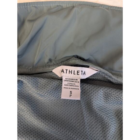 ATHLETA Drip Drop Jacket Minimalistic Grey Lightweight Gray/Green S Small - Picture 4 of 16